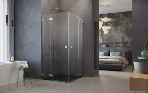 Radaway Essenza Pro Brushed Nickel Kdd kabina 90x100cm szczotkowany nikiel 10096090-91-01L/10096100-91-01R