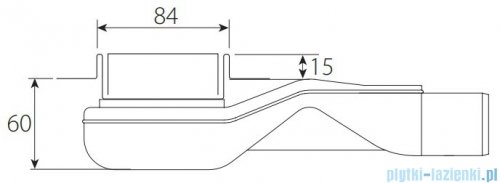 Wiper New Premium Pure Odpływ liniowy z kołnierzem 50 cm szlif 100.1973.02.050