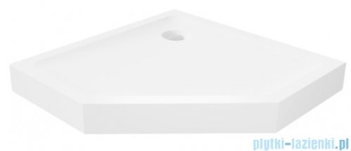 New Trendy Mild brodzik akrylowy pięciokątny 80x80x11,5 cm biały B-0602