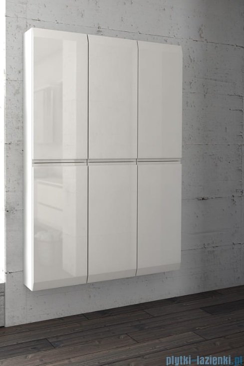 Oristo Brylant szafka boczna wysoka 35x160x32cm szaroniebieski mat OR36-SB2D-35-16-V3