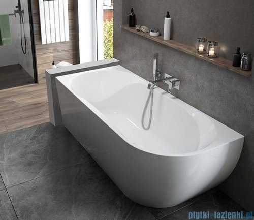 Sanplast Loft Line wanna asymetryczna lewa WAL(L)/LOFT 180x80 cm biała 610-500-1220-01-000