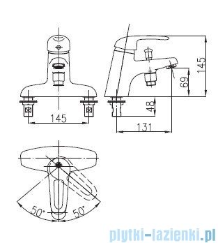 KFA ALBIT Bateria wannowa stojąca 4605-011-00