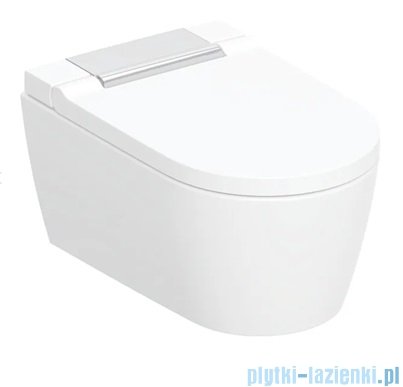 Geberit urządzenie WC z funkcją higieny intymnej AquaClean Sela, wisząca miska WC biała/chrom 146222211
