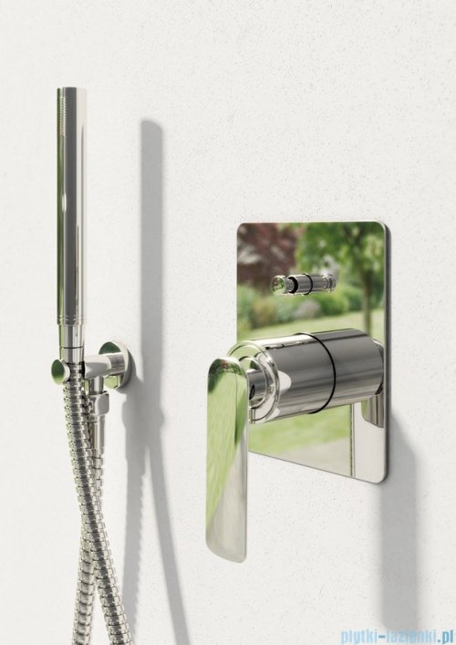 Kohlman Experience zestaw prysznicowy z deszczownicą kwadratową 40x40 cm chrom QW210EQ40