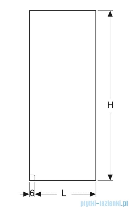 Geberit One kabina Walk-in 150x200 szkło przejrzyste 8mm 560.005.00.1