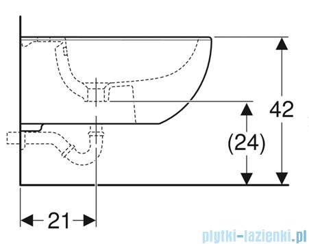 Geberit Selnova Premium bidet wiszący biały 501.993.00.1