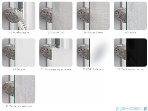 SanSwiss Top-Line TOPAC Wejście narożne 120cm profil srebrny Lewe TOPG12000107