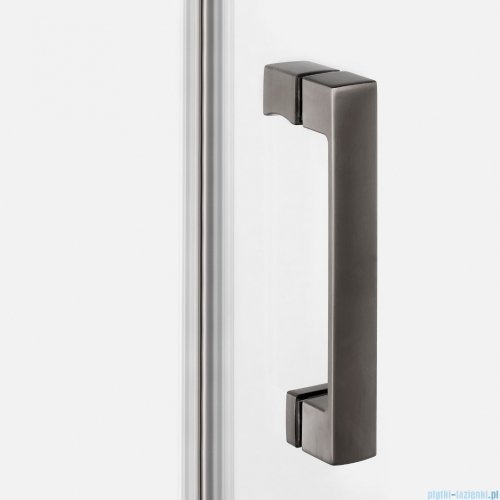 New Trendy Nesta Gunmetal Brushed kabina 110x120x200 cm lewa wspornik równoległy grafit szczotkowany/szkło przejrzyste K-4719