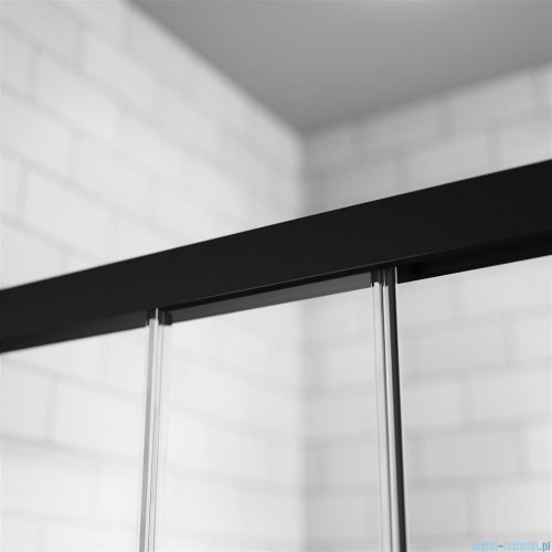 Radaway Idea Black 8 Dwj drzwi wnękowe 130cm prawe czarny mat/szkło przejrzyste 10330670-54-01R/10350603-01-01