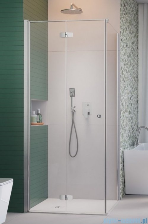 Radaway Fuenta Kdj B kabina 100x120cm lewa chrom połysk szkło przejrzyste 1384083-01-01L/1384054-01-01