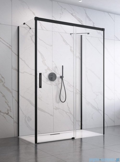 Radaway Idea Black Kdj+s kabina prysznicowa 100x120x100 prawa czarny mat/szkło przejrzyste 10116120-54-01R/387052-54-01L/10117100-01-01