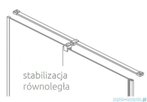 Radaway Furo DWJ drzwi prysznicowe 120cm lewe szkło przejrzyste 10107622-01-01L/10110580-01-01