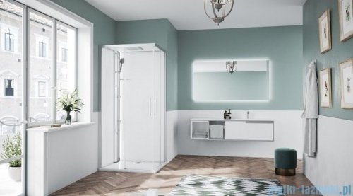 Novellini Glax 1 2.0 kabina standard 100x70 lewa srebrna  G21A197STFL-1BB