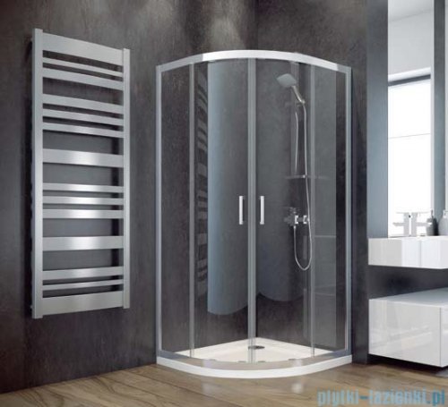 Besco Modern kabina półokrągła 90x90x185cm mrożone