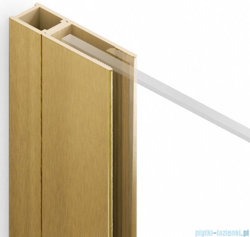 New Trendy Nesta Gold brushed profil poszerzający po stronie ścianki 15 mm złoty szczotkowany PP-0048