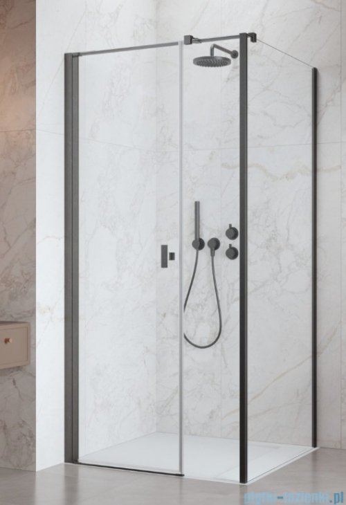 Radaway Nes Kds I Brushed GunMetal kabina 120x90cm lewa szczotkowany grafit 10023120-92-01L/10043090-92-01