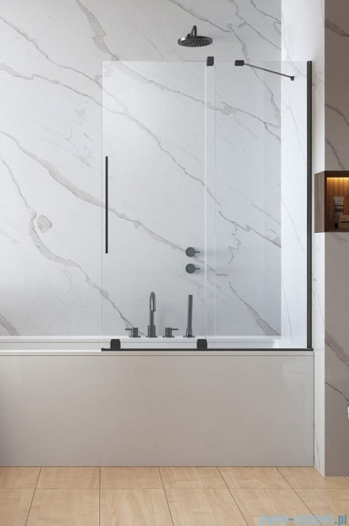 Radaway Furo Brushed GunMetal PND II parawan nawannowy 160cm prawy szczotkowany grafit 10109838-92-01R/10112794-01-01