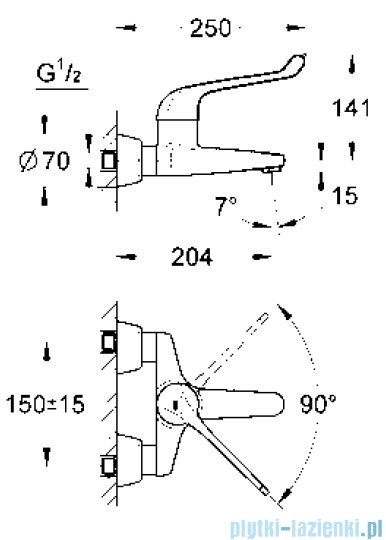 Grohe Euroeco Special jednouchwytowa bateria umywalkowa z bezpiecznym mieszaczem  32795000