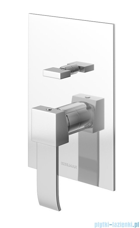 Kohlman Axis zestaw prysznicowy z deszczownicą 20 cm chrom QW210NR20