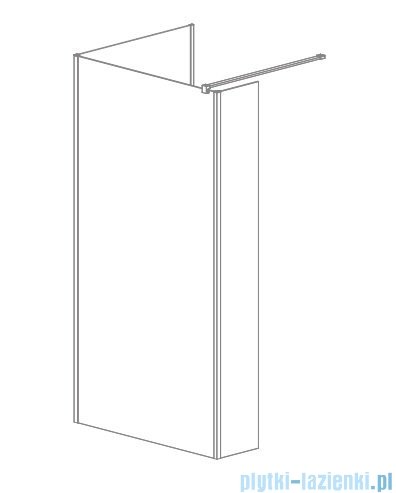 Radaway Modo New IV kabina Walk-in 110x95 szkło przejrzyste 389614-01-01/389095-01-01