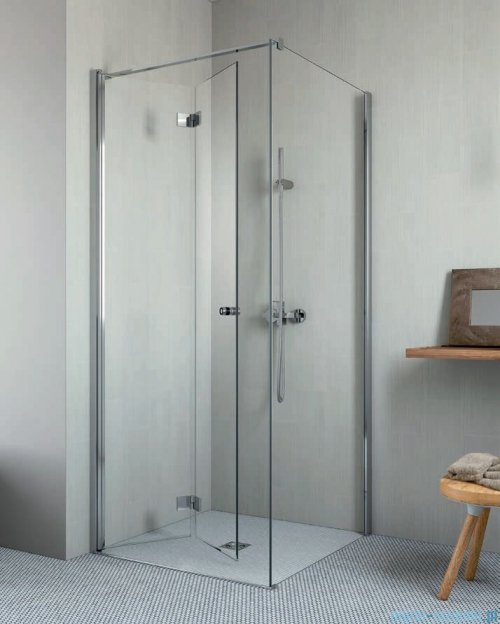 Radaway Essenza New KDJ-B kabina prysznicowa 100x80 lewa przejrzyste + brodzik Doros D + syfon