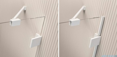 Radaway Essenza Pro White Pnd II parawan nawannowy 110cm Lewy przejrzyste 10102110-04-01L