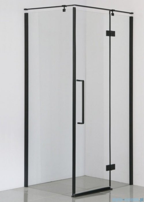 Sea Horse Fresh Line Black kabina prostokątna 100x80 cm prawa przejrzyste BK248T08/10KP