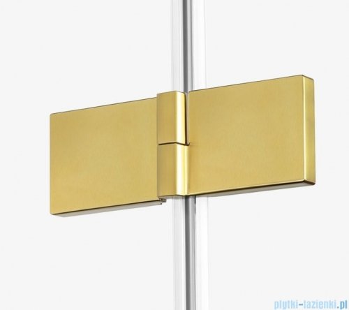 New Trendy Avexa Gold kabina prostokątna 90x100x200 cm przejrzyste EXK-1782