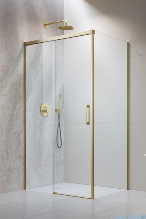 Radaway Idea Kdj Brushed Gold kabina 120x120cm lewa szczotkowane złoto 387042-99-01L/387054-99-01R