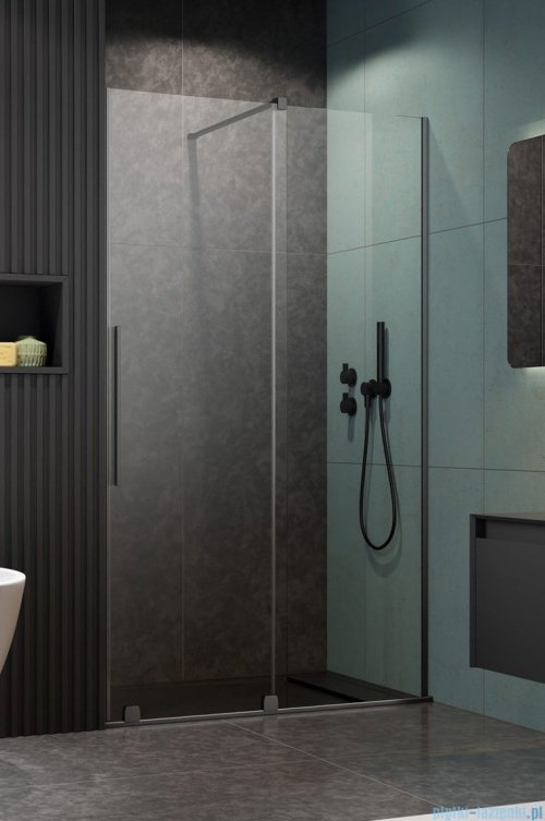 Radaway Furo Brushed GunMetal DWJ drzwi prysznicowe 90cm prawe szczotkowany grafit 10107472-92-01R/10110430-01-01
