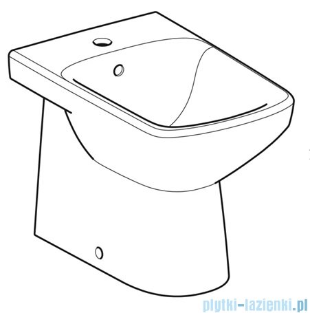 Geberit Selnova Square bidet stojący biały 500.483.01.7