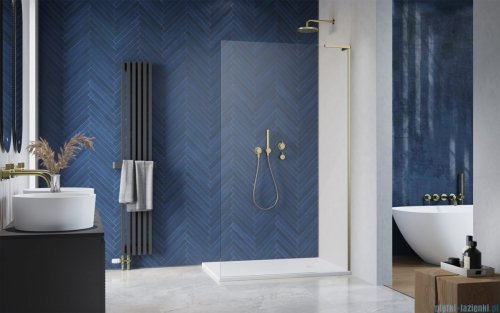 Radaway Modo SL II Brushed Gold kabina Walk-in 85x200 prawa szczotkowane złoto 10319085-99-01R 