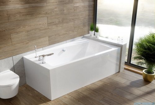 Besco Infinity 170x110cm wanna asymetryczna prawa + obudowa + syfon #WAI-170-NP/OAI-170-NS/19975