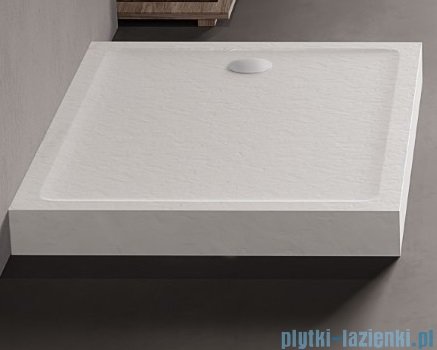 New Trendy Mild Stone Brodzik akrylowy prostokątny 80x110x11,5 cm biały B-0529
