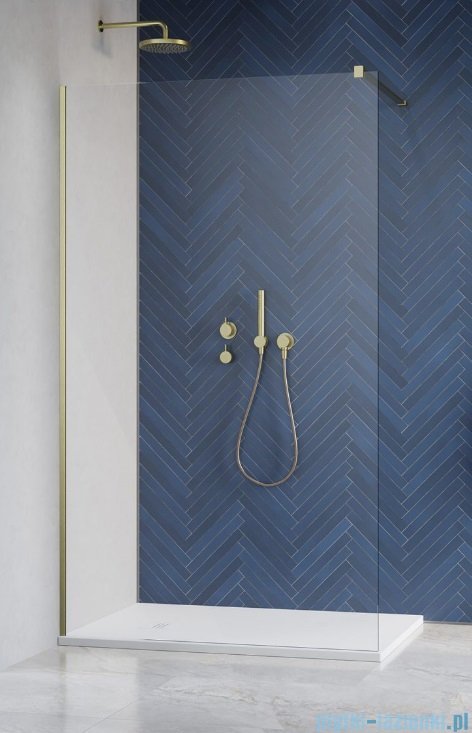 Radaway Modo New II Brushed Gold kabina Walk-in 95x200 szczotkowane złoto 389095-99-01