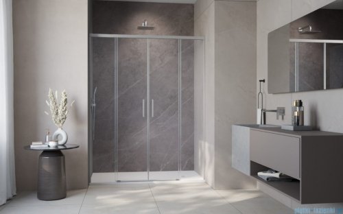 Radaway Idea DWD Brushed Nickel drzwi wnękowe 150cm szczotkowany nikiel 387125-91-01