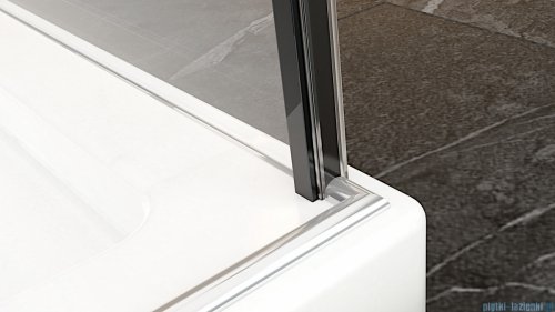 Radaway Idea 8 QL XL Black Kdj kabina 100x70cm prawa czarny mat/szkło przejrzyste 10560517-54-01R/10570472-01-01/10580070-01-01L