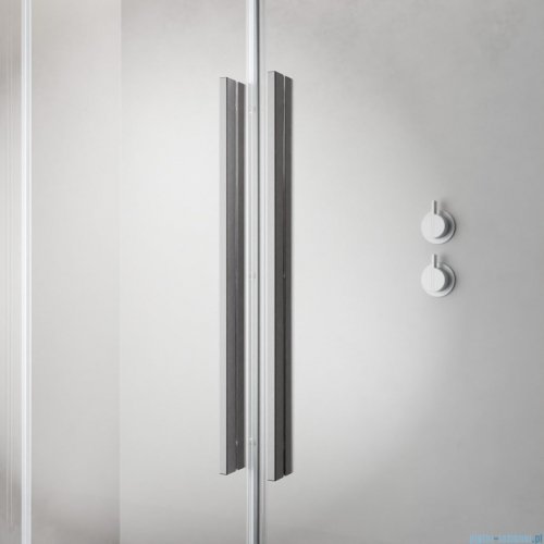 Radaway Furo Brushed Nickel DWJ drzwi prysznicowe 90cm prawe szczotkowany nikiel 10107472-91-01R/10110430-01-01