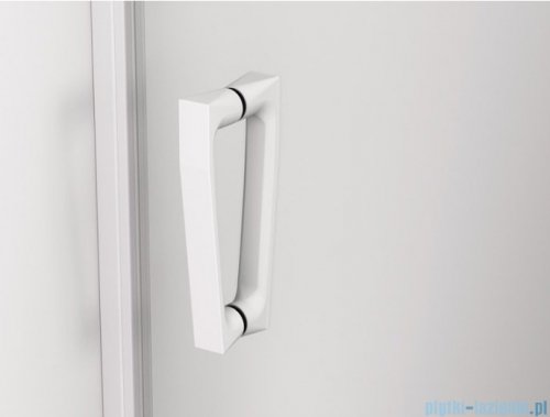 SanSwiss Cadura White Line drzwi wahadłowe 100cm jednoczęściowe prawe z polem stałym biały mat CA31CD1000907
