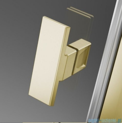 Radaway Nes KDD II Brushed Light Gold kabina walk-in 100cm prawa szczotkowane jasne złoto szkło przejrzyste 10031100-98-01R