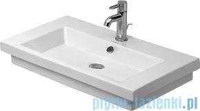Duravit 2nd floor umywalka z przelewem z otworem na baterie 600x430 mm 049160 00 00