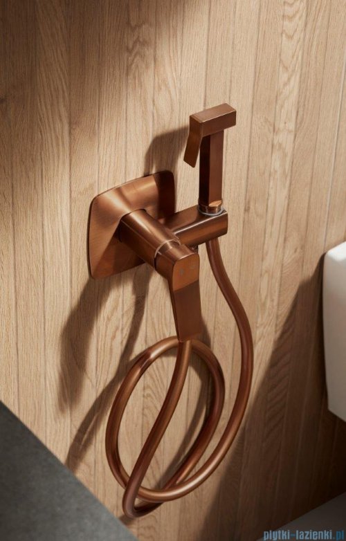 KFA MALAGA ROSE GOLD bateria bidetowa podtynkowa różowe złoto szczotkowane 4529-512-34