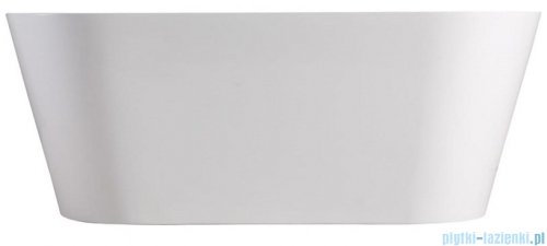 Massi Wall 170 wanna wolnostojąca przyścienna z przelewem 170x80 cm biała + syfon MSWA-6815B170P