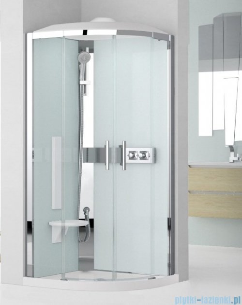 Novellini Glax 3 kabina standard półokrągła 90x90 GL3R90M-1K