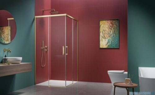Radaway Idea 6 Kdd Brushed Light Gold kabina 90x80cm szczotkowane jasne złoto 387060-98-01L/387061-98-01R