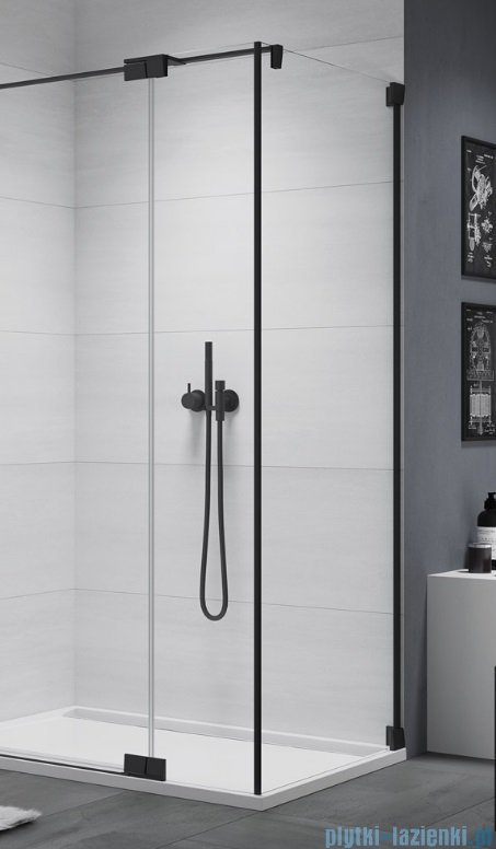 SanSwiss Cadura Black Line ścianka boczna 90x200cm profile czarny mat CAT30900607
