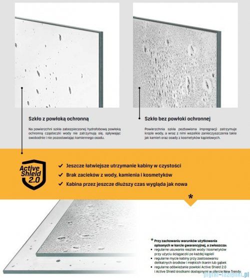New Trendy Eventa Black Chrome kabina prysznicowa prostokątna 110x90x200 cm lewa przejrzyste czarny połysk EXK-6165