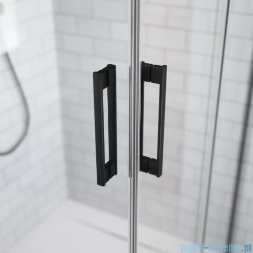 Radaway Idea Black Kdd kabina 75x110cm czarny mat/szkło przejrzyste 387066-54-01L/387063-54-01R