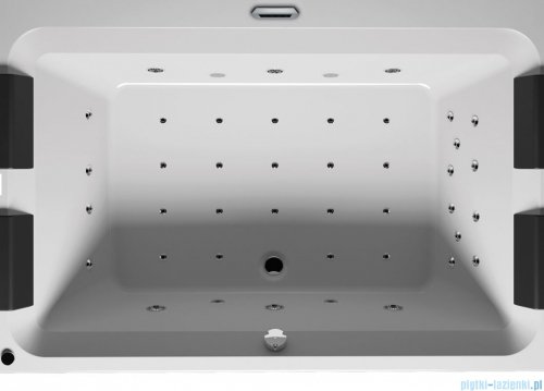 Riho Limited Olivia wanna prostokątna 180x120cm z hydromasażem THERMAE LINE prawa B064003005