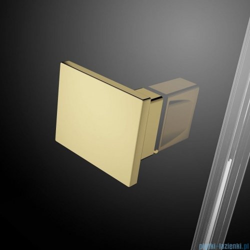 Radaway Essenza Pro Gold Ptj kabina pięciokątna 80x90 lewa złoty połysk/szkło przejrzyste 10100000-09-01L/10100400-01-01